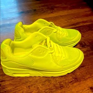 NEON GREEN SNEAKERS - Worn Once.